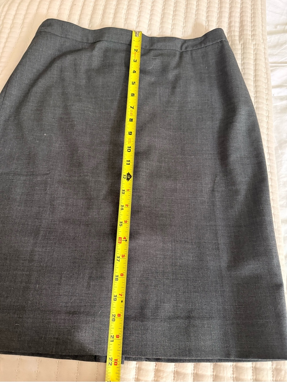 J. Crew Charcoal Gray Women's Skirt - Wool Blend